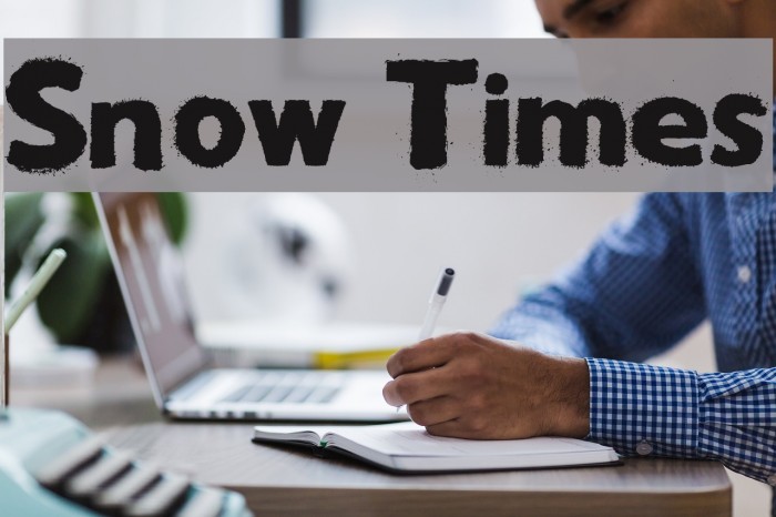 Snow Times Font examples
