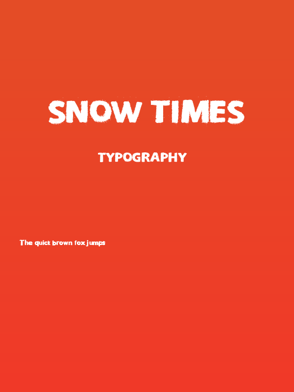 Snow Times Poster