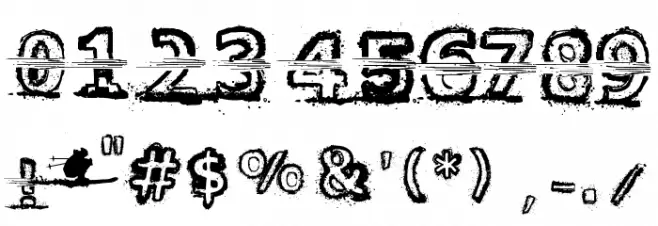 Snow Traces Font OTHER CHARS