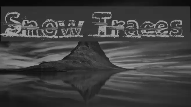Snow Traces Font examples