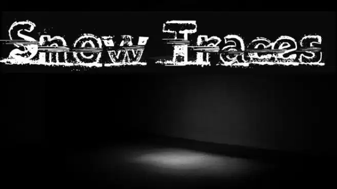 Snow Traces Font examples