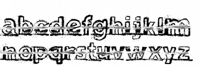 Snow Traces Font LOWERCASE