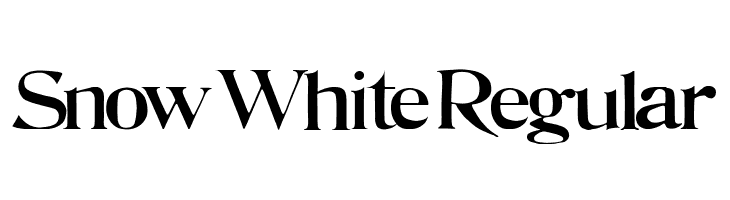 Snow White Regular  免费字体下载