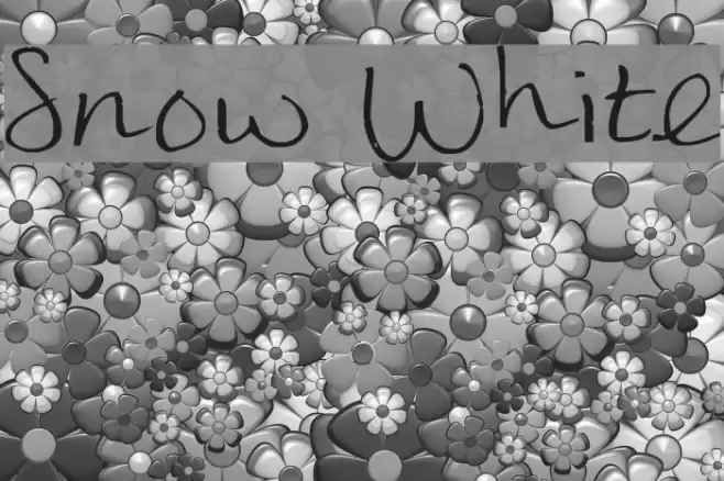 Snow White Font examples