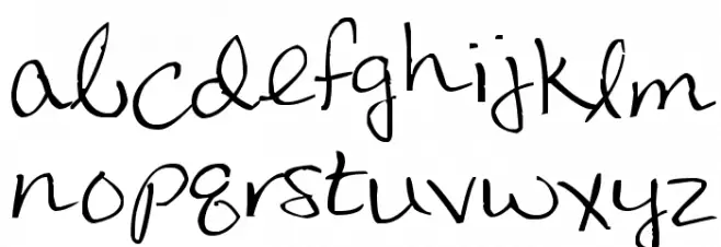 Snow White Font LOWERCASE