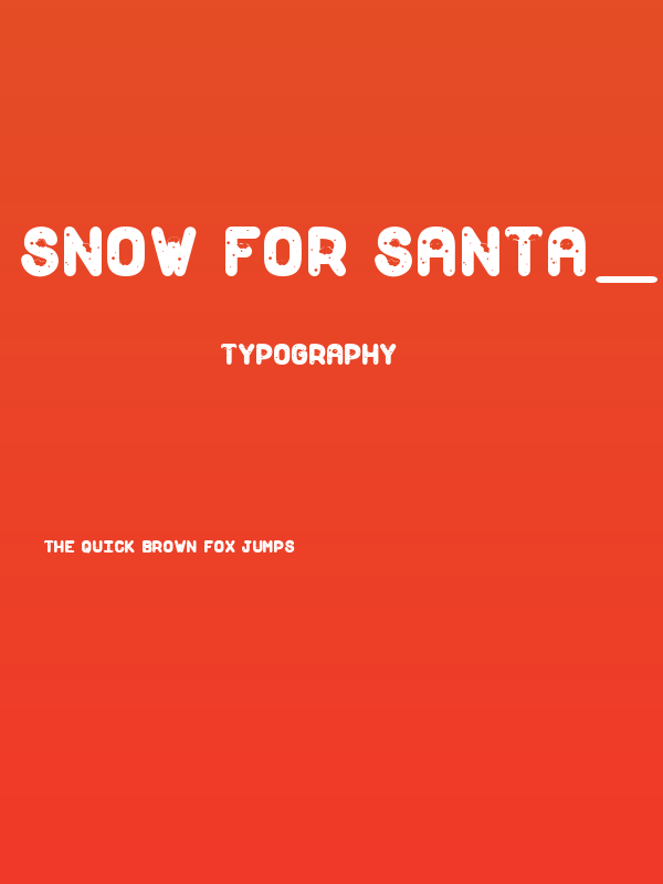 Snow for Santa_PersonalUseOnly Poster
