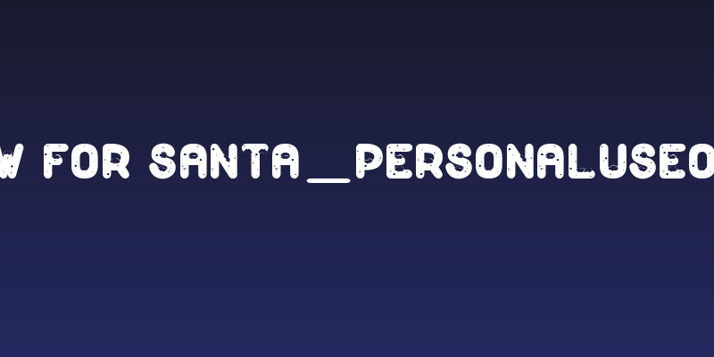 Snow for Santa_PersonalUseOnly Social Header