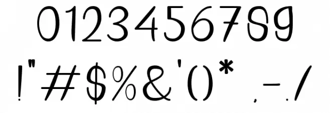 Snow Font OTHER CHARS