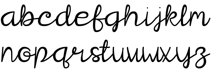 Snow Font LOWERCASE