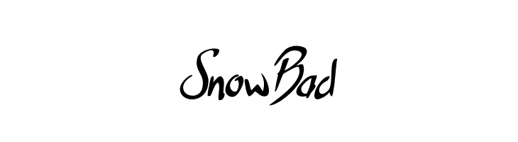 SnowBad  Frei Schriftart Herunterladen