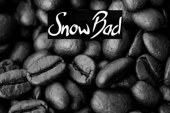 SnowBad Font examples