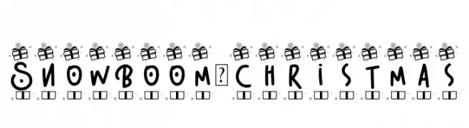 SnowBoom-Christmas  baixar fontes gratis