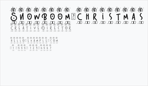 SnowBoom-Christmas Business Card