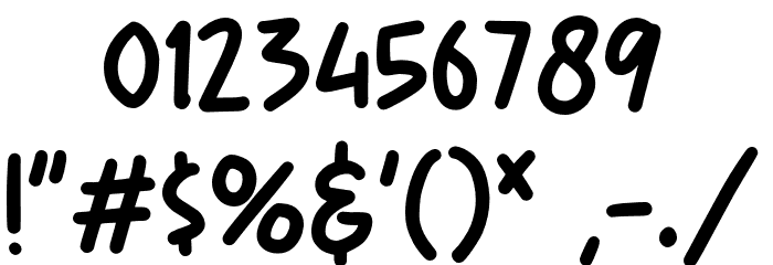 SnowBoom Font OTHER CHARS