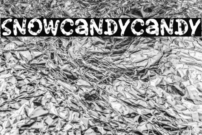 SnowCandyCandy Font examples
