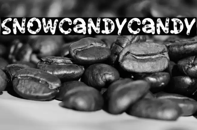 SnowCandyCandy Font examples