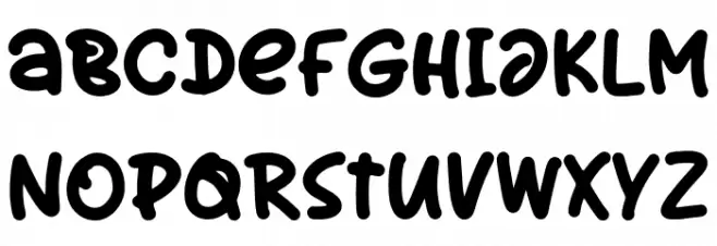 SnowCandyRegular Шрифта ВЕРХНИЙ