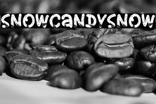 SnowCandySnow Font examples