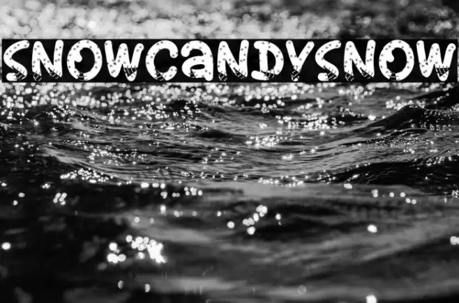SnowCandySnow Font examples