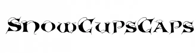 SnowCupsCaps  Скачать бесплатные шрифты