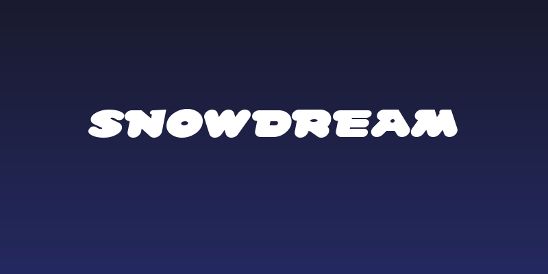SnowDream Social Header
