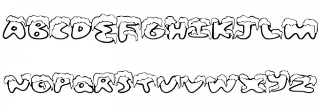 SnowFrosting 字体 大写