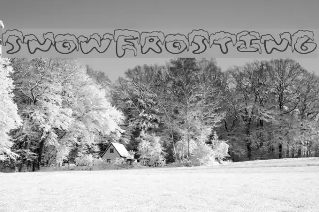 SnowFrosting Font examples