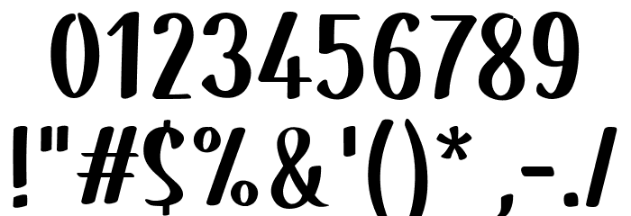 SnowHut Font OTHER CHARS