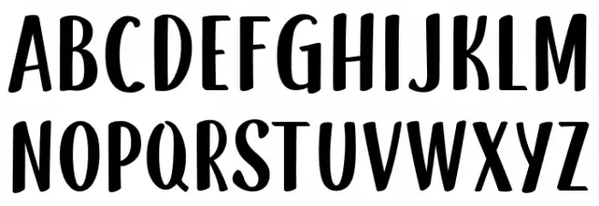 SnowHut Schriftart Groß