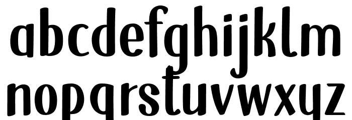 SnowHut Font LOWERCASE