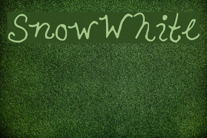 SnowWhite Font examples