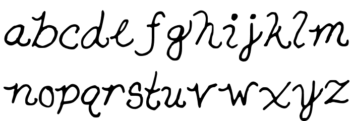 SnowWhite Font LOWERCASE