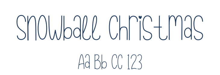 Snowball Christmas Font Preview