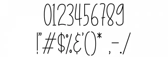 Snowball Christmas フォント その他の文字