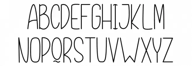 Snowball Christmas フォント 大文字