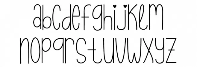 Snowball Christmas フォント 小文字