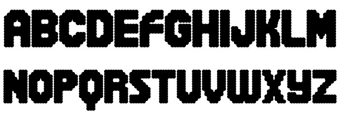 Snowball Regular Font LOWERCASE