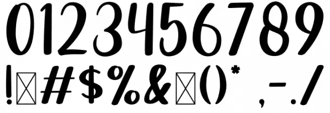 Snowball Font OTHER CHARS