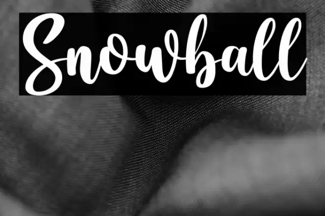 Snowball Font examples