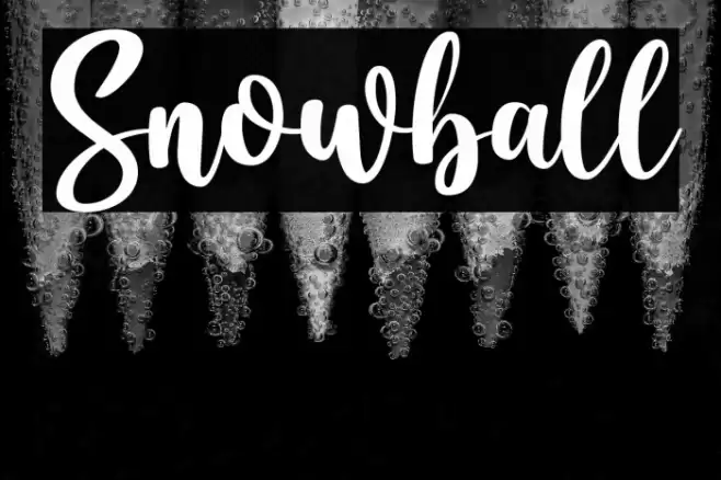 Snowball Font examples