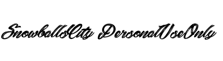 Snowballs City_PersonalUseOnly  Free Fonts Download