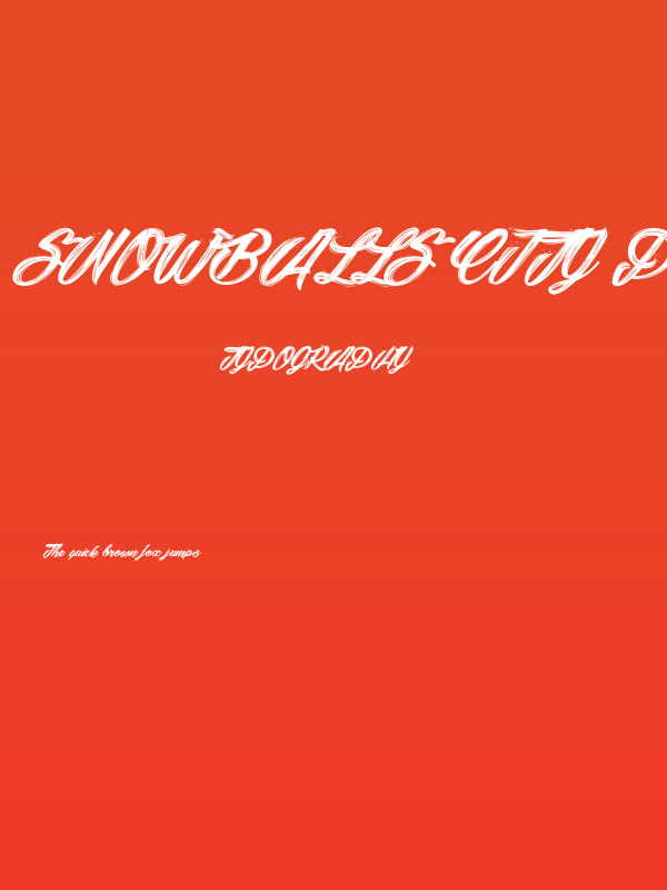 Snowballs City_PersonalUseOnly Poster