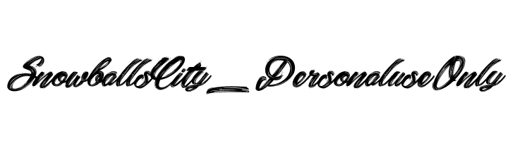 Snowballs City_PersonaluseOnly  Free Fonts Download