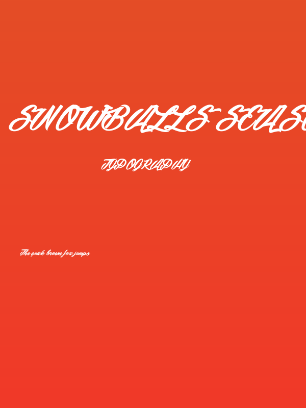 Snowballs Season_PersonalUseOnly Poster