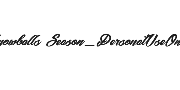 Snowballs Season_PersonalUseOnly Logo