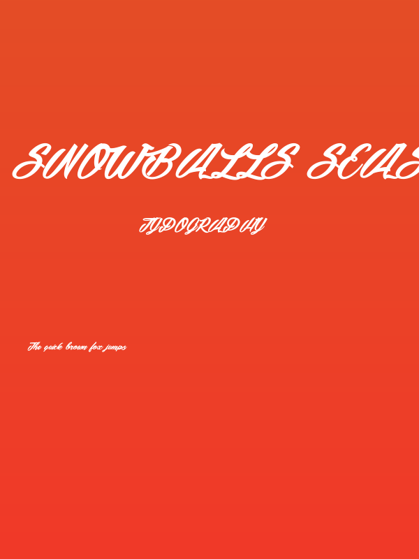 Snowballs Season_PersonalUseOnly Poster