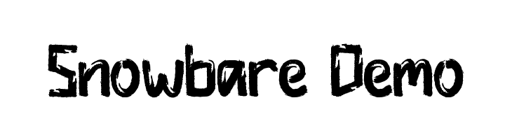Snowbare Demo  Frei Schriftart Herunterladen