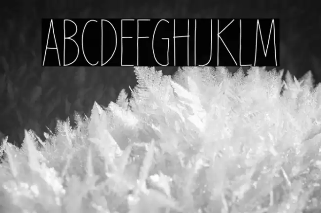 Snowblack خط examples