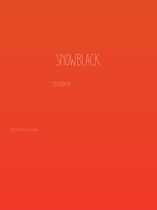 Snowblack Poster