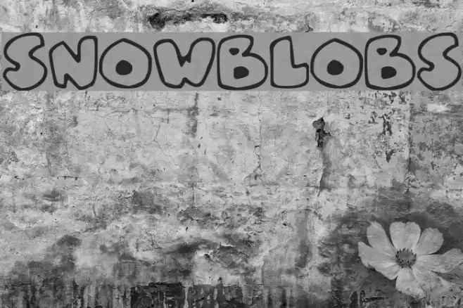 Snowblobs Font examples